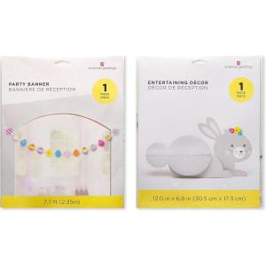 American Greetings Easter Party Supplies, Honeycomb Bunny Banner (2-Count)