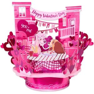American Greetings Magic Moments Romantic Pop Up Valentine Card (Being with you)(Lady Tramp Platform Base)