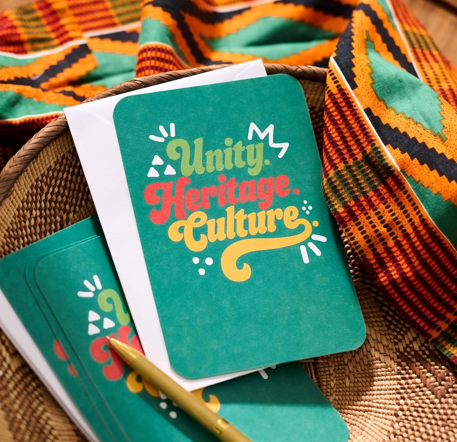 imageAmerican Greetings 8 ct Kwanzaa Greeting Card Set African American Greeting Cards Unity Heritage CultureLettering Dots and Lines