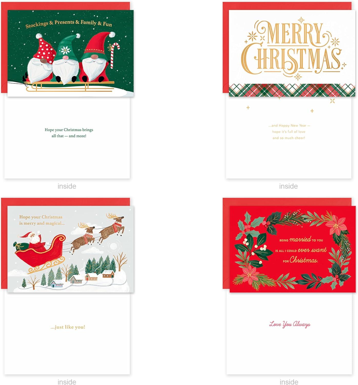 imageAmerican Greetings Christmas Cards with Envelopes Traditional Winter Designs 25CountXMAS FAMILY CB 15CT