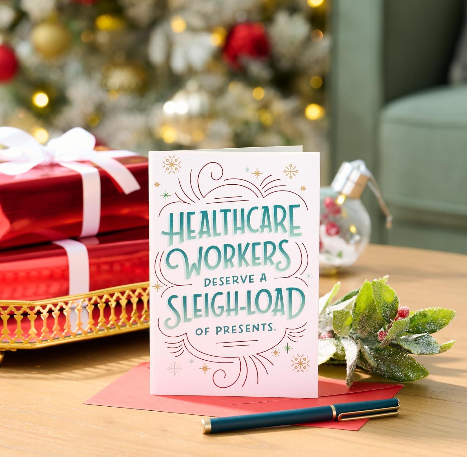 imageAmerican Greetings Christmas Thank You Card for Healthcare Workers Thanks For Everything