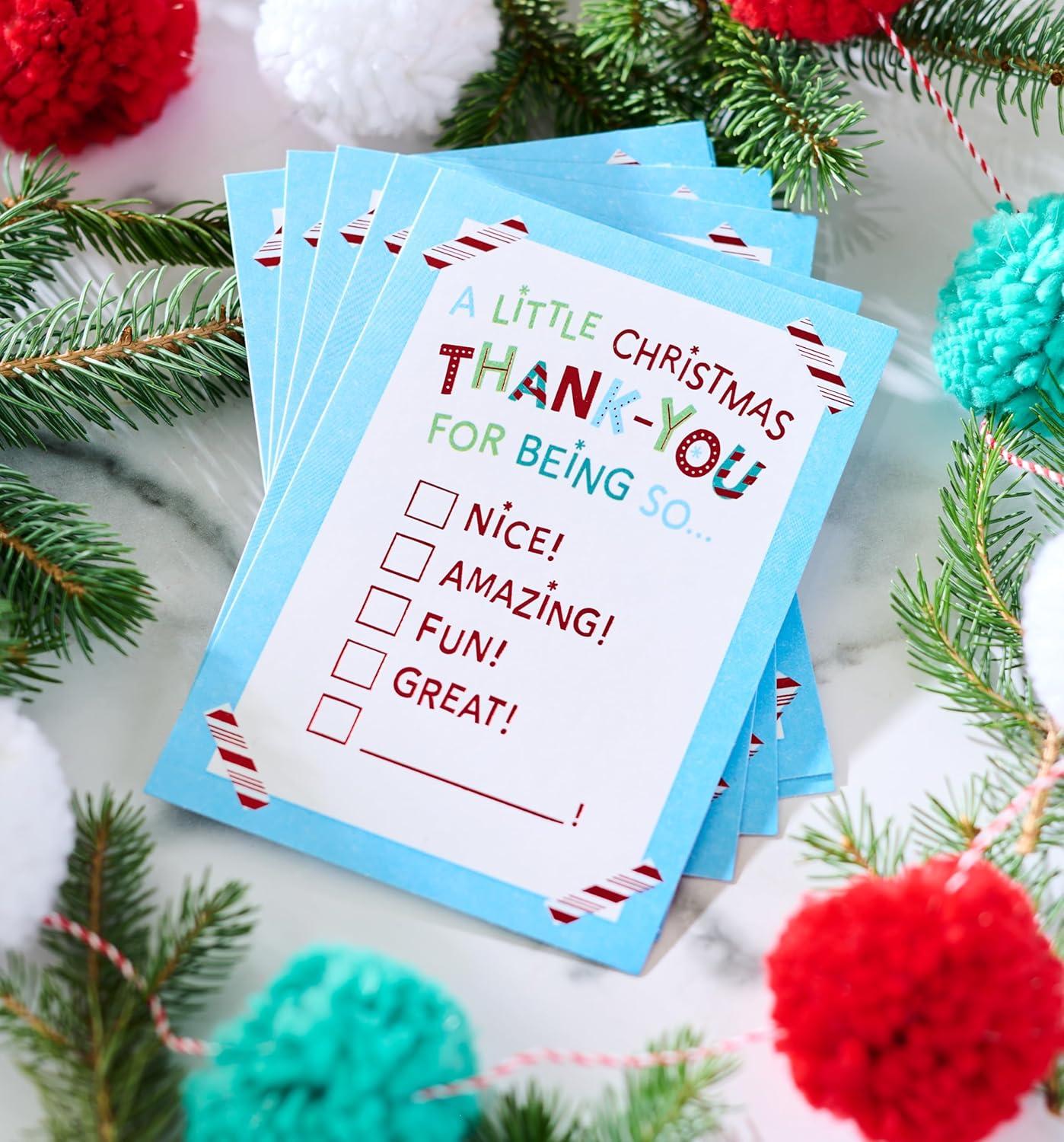 imageAmerican Greetings Christmas Thank You Cards from Kid Im So Lucky Checklist 6CountChristmas Checklist