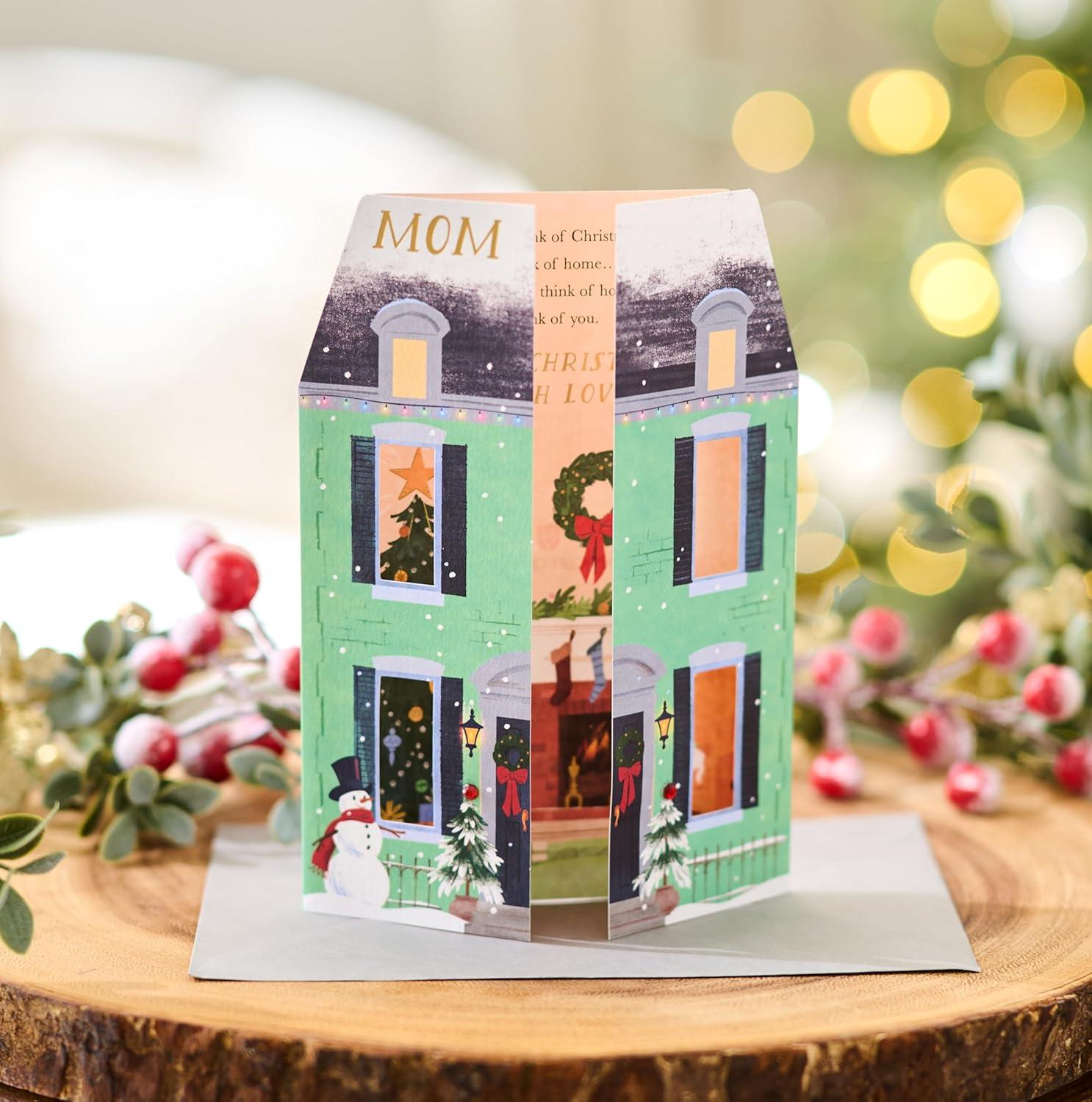 imageAmerican Greetings Pop Up Christmas Card for Mom Season with JoyChristmas House