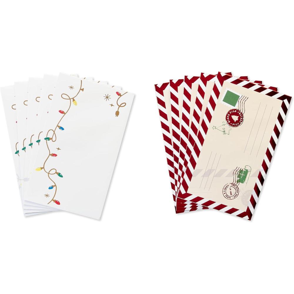 imageAmerican Greetings Christmas Envelopes for Cards Letters to Santa Elf Notes Letters From The North Pole 10CountXMAS ENVELOPE 10 CT BNDL