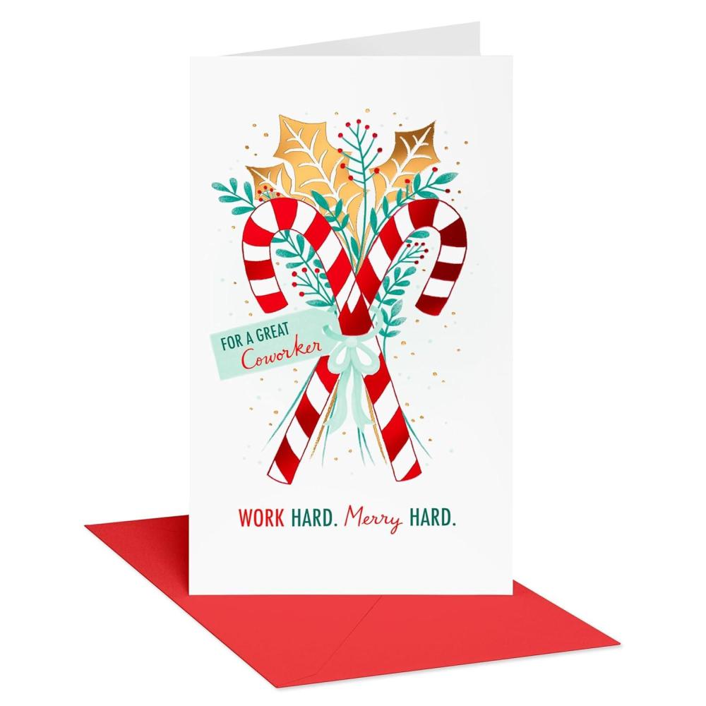 imageAmerican Greetings Christmas Gift Card Holder and Money Holder Card for Coworker with Envelope for Cash Gift Cards or Checks Extra Joy