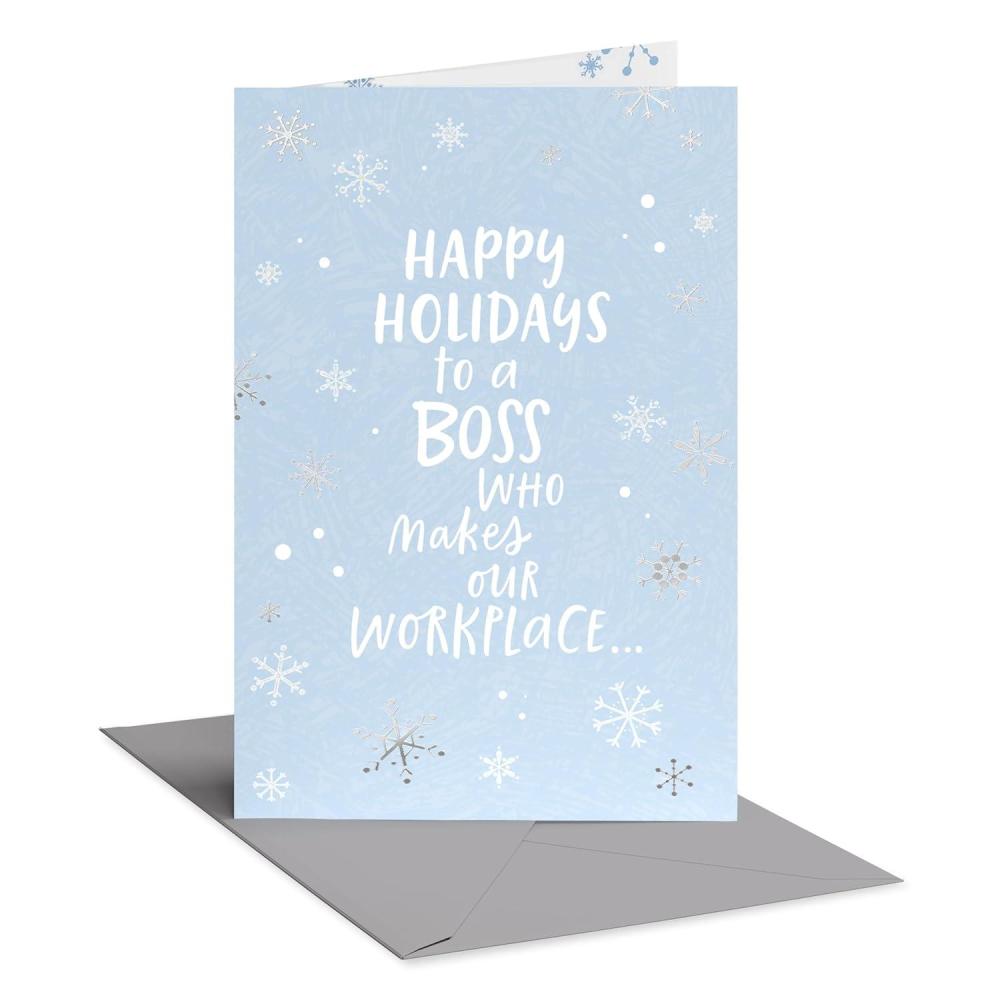 imageAmerican Greetings Christmas Thank You Card for Boss from Employee Such A Great Place