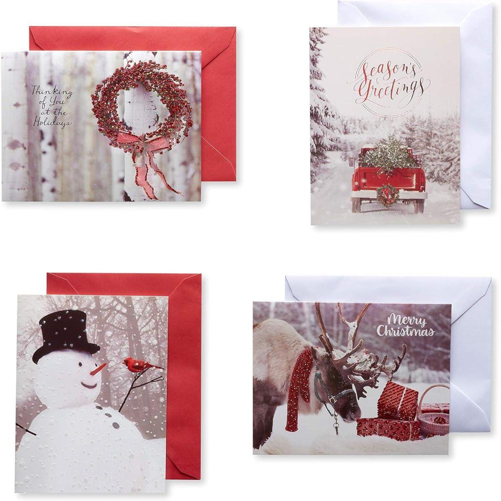 imageAmerican Greetings Christmas and Holiday Cards Boxed with Envelopes Photo Pinwheel 20CountPHOTO PINWHEEL