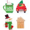 American Greetings 4 ct. Assorted Christmas Gift Card Holder Mini Treat Bags (Cocoa, Snowman, Christmas Tree, Gingerbread House)(GCH XM MINIBAG TIPON ICONS 4CT)