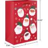American Greetings 60 sq. ft. Alegria Paz Christmas Wrapping Paper, Florals (1 Roll, 30 in. x 288 in.)(MD LG XM LA ROSA BAG BNDL 4CT)