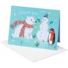 American Greetings Blank Christmas Thank You Cards, Winter Animals (25-Count)