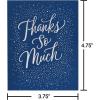 American Greetings Blank Christmas Thank You Cards with Envelopes, Blue and Silver Winter Design (25-Count)