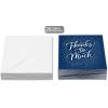 American Greetings Blank Christmas Thank You Cards with Envelopes, Blue and Silver Winter Design (25-Count)