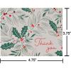 American Greetings Blank Trendy Christmas Thank You Cards with Envelopes and Sticker Seals, Woodland Creatures (25 Count)(CHRISTMAS THANK YOU HOLLY 25CT)