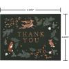 American Greetings Blank Trendy Christmas Thank You Cards with Envelopes and Sticker Seals, Woodland Creatures (25 Count)(XMAS TREND TY 25CT)