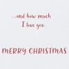 American Greetings Cat Christmas Card (How Much I Love You)(Cat With Present)
