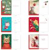 American Greetings Christmas Cards with Envelopes, Trendy Pink Pastel Designs (25-Count)(XMAS CAT CB 15CT)