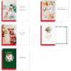 American Greetings Christmas Cards with Envelopes, Trendy Pink Pastel Designs (25-Count)(XMAS DOG CB 15CT)