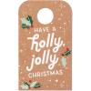 American Greetings Christmas Gift Tags for Wine Bottle, Holly Jolly Christmas (6-Count)