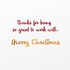 American Greetings Christmas Thank You Card for Coworker (So Great To Work With)