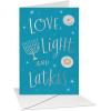 American Greetings Gift Card Holder Hanukkah Cards, Dreidels (6-Count)(Lettering and Hanukkah Icons)
