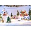 American Greetings Magic Moments Christmas Decoration (Winter House)(Christmas Tree)