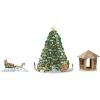 American Greetings Magic Moments Christmas Decoration (Winter House)(Christmas Tree)