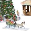 American Greetings Magic Moments Christmas Decoration (Winter House)(Christmas Tree)