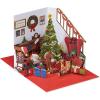 American Greetings Magic Moments Pop Up Christmas Card for Anyone (Festive Forest Critters)(Sharing Christmas With You)