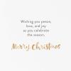 American Greetings Religious Christmas Card (I Thank God for Your Kindness)(Wishing You Peace  Love  and Joy)