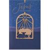 American Greetings Religious Pop Up Christmas Card, Nativity Scene (God Bless You)(Manger Ornament Keepsake)