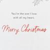 American Greetings Romantic Pop Up Christmas Card (As Simple As That)(Winter Floral)