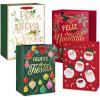 American Greetings 60 sq. ft. Alegria Paz Christmas Wrapping Paper, Florals (1 Roll, 30 in. x 288 in.)(MD LG XM LA ROSA BAG BNDL 4CT)