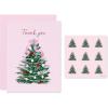 American Greetings Blank Trendy Christmas Thank You Cards with Envelopes and Sticker Seals, Woodland Creatures (25 Count)(XMAS FEM TY 25CT)