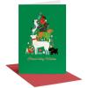 American Greetings Cat Christmas Card (How Much I Love You)(Stacked Dogs)