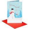 American Greetings Christmas Card (Warmest Wishes To You)(Honeycomb Snowman)