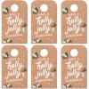 American Greetings Christmas Gift Tags for Wine Bottle, Holly Jolly Christmas (6-Count)