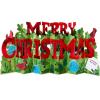 American Greetings Magic Moments Pop Up Christmas Card for Anyone (Festive Forest Critters)(Merry Christmas Accordion)