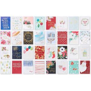 American Greetings 32-Count Deluxe Holiday Card Assortment for All Occasions(Kathy Davis Designs)