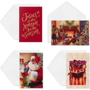 American Greetings African American Christmas Cards Boxed with Envelopes, Traditional & Religious Designs (24-Count)