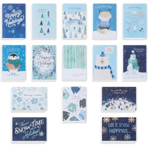 American Greetings Christmas Cards with Envelopes, Happy Holidays (15-Count)(TRENDY HOLIDAY BNDL 15 CT)