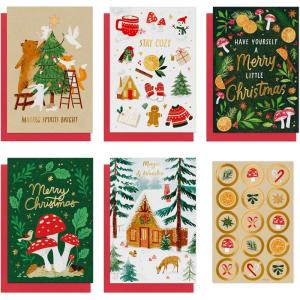 American Greetings Christmas Cards with Envelopes, Happy Holidays (15-Count)(XMAS TREND CB 15CT)