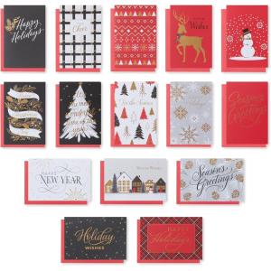 American Greetings Christmas Cards with Envelopes, Traditional Winter Designs (25-Count)(TRAD HOLIDAY BNDL 15 CT)