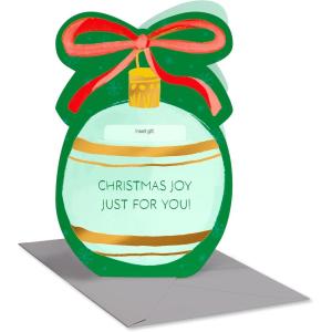 American Greetings Christmas Gift Card Holder and Money Holder Card with Envelope for Cash, Gift Cards, or Checks (You’re Amazing)(Ornament)