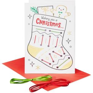 American Greetings Christmas Thank You Cards from Kid, I’m So Lucky Checklist (6-Count)(Lace Up Stocking)
