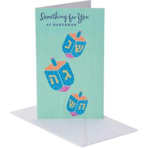 American Greetings Gift Card Holder Hanukkah Cards, Dreidels (6-Count)(Many Joys of the Holiday)