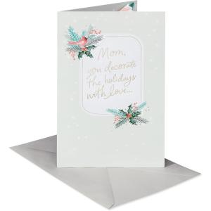 American Greetings Pop Up Christmas Card for Mom (Season with Joy)(Decorating Tree Pop Up)