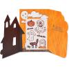 American Greetings Halloween Cards for Kids, Bag Full of Candy (6-Count)(Haunted House with Stickers)