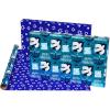 American Greetings Reversible Hanukkah Wrapping Paper, Dreidel, Menorah and Star of David (4 Roll, 120 Sq. Ft.)(4R 30 120SQ P F R ECOM HANUKKAH)