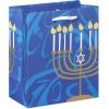 American Greetings Reversible Hanukkah Wrapping Paper, Dreidel, Menorah and Star of David (4 Roll, 120 Sq. Ft.)(SM MED HANUKKAH BAG BUNDLE 4CT)