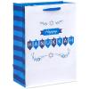 American Greetings Reversible Hanukkah Wrapping Paper, Dreidel, Menorah and Star of David (4 Roll, 120 Sq. Ft.)(SM MED HANUKKAH BAG BUNDLE 4CT)
